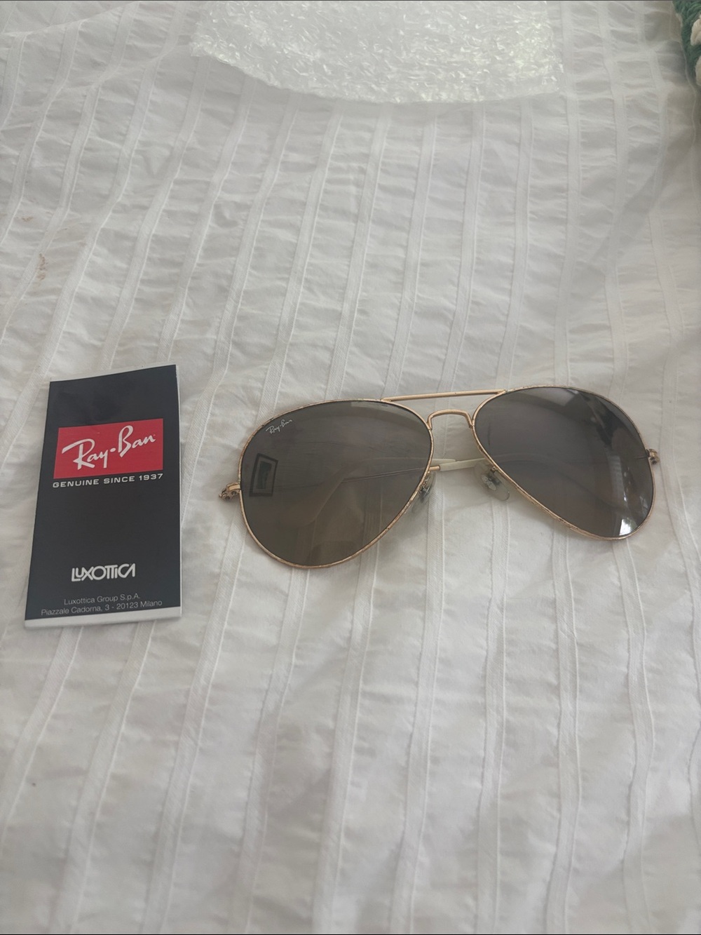 Ray-Ban Aviator Sunglasses - Gold Frame with Brown Lenses